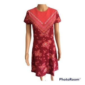 Isaac Mizrahi LIVE NWOT Fit and Flare short sleeve dress in XXS